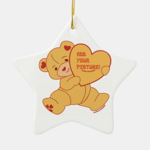 Ornement En Céramique Étui iPhone / iPad couleur rouge Ourson Mignon Bul