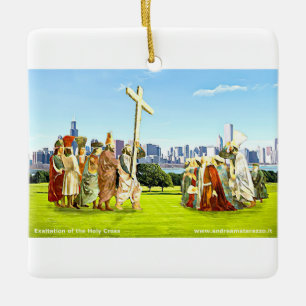 Ornement En Céramique Exaltation de la Sainte Croix