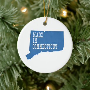 Ornement En Céramique Fabriqué Dans Le Connecticut