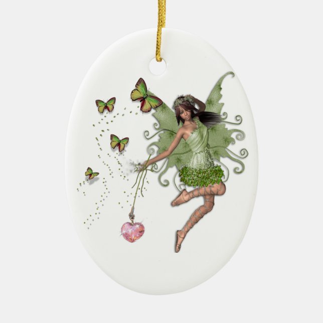 Ornement En Céramique Fairy queen cadeau (Devant)