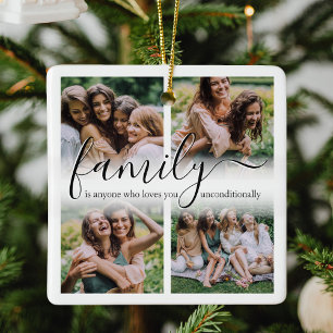 Ornement En Céramique Family Friends 4 Photo Noël