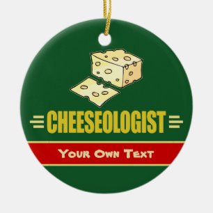 Ornement En Céramique Fantaisie de fromage personnalisé Noël