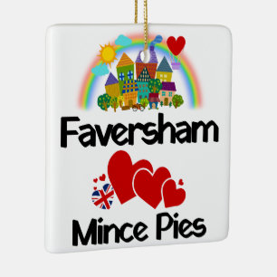 Ornement En Céramique Faversham Kent, Royaume-Uni Aime Mince Pies