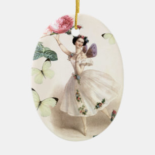 Ornement En Céramique Fée de ballerine