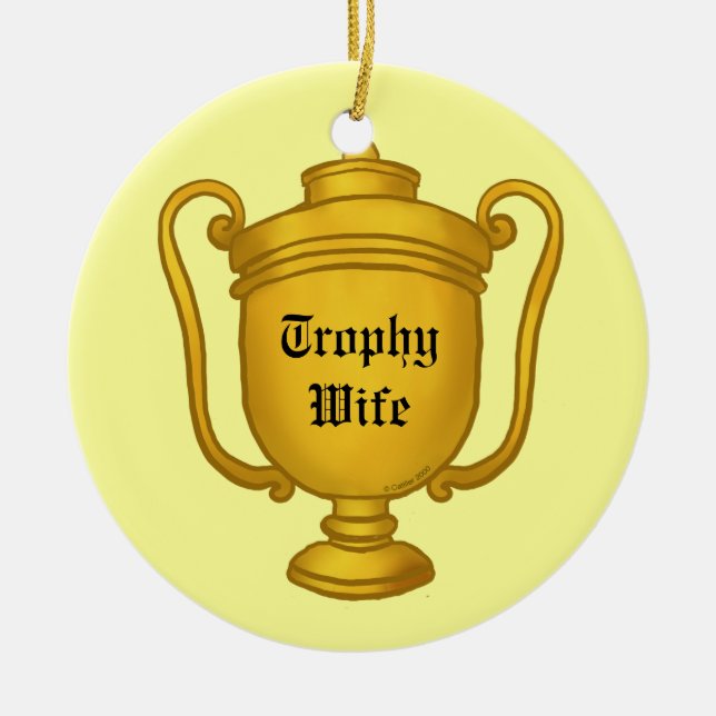 Ornement En Céramique Femme de trophée (Devant)