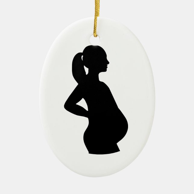Ornement En Céramique Femme enceinte (Devant)