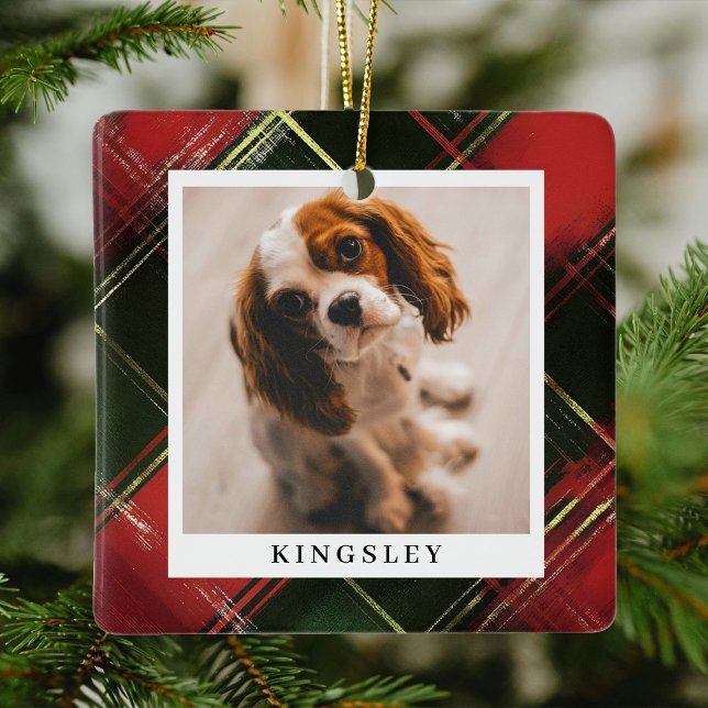 Ornement En Céramique Festin traditionnel Paid Pet Photo Noël (Créateur téléchargé)