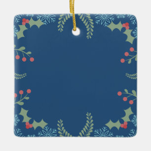 Ornement En Céramique Festive Garland