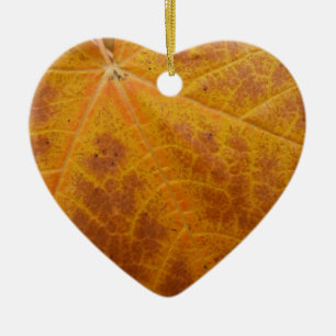 Ornement En Céramique Feuille d'érable jaune Automne Abstraite Nature