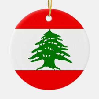 Ornement En Céramique Fièrement Libanais - fier d'être libanais - le