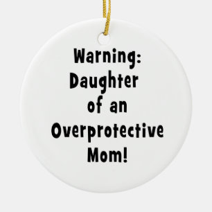 Ornement En Céramique fille de la maman surprotectrice black.png