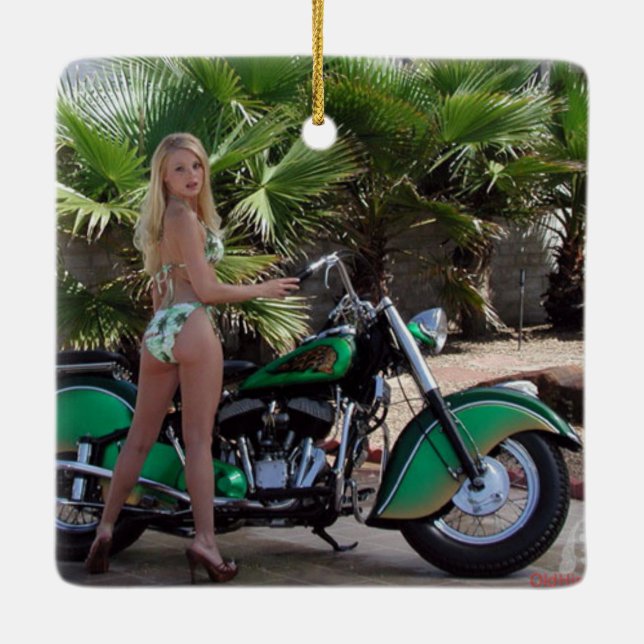 Ornement En Céramique Fille indienne (Dos)