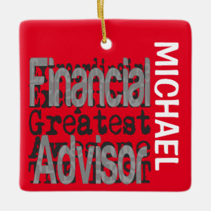 Ornement En Céramique Financial Advisor Extraordinaire CUSTOM
