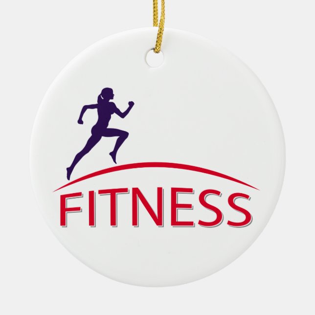 Ornement En Céramique Fitness (Devant)