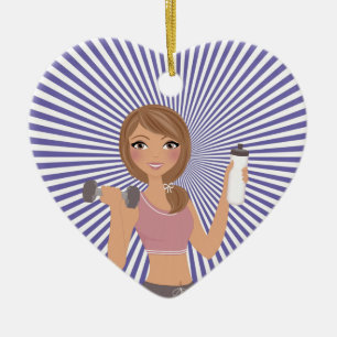 Ornement En Céramique Fitness !