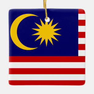 Ornement En Céramique Flag malaisien