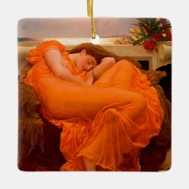 Ornement En Céramique Flaming June par Lord Frederic Leighton (Devant)