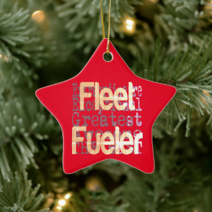 Ornement En Céramique Fleet Fueler Extraordinaire