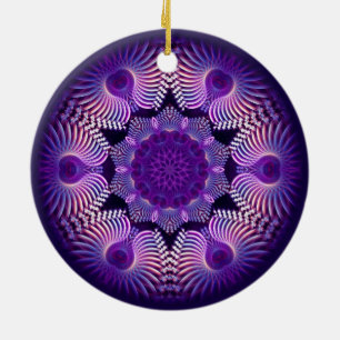 Ornement En Céramique Fleur Apophyse Kaleidoscope I
