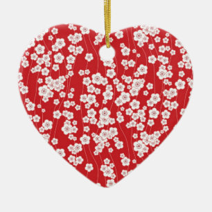 Ornement En Céramique Fleur de cerise