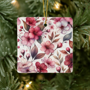 Ornement En Céramique Fleur de cerise