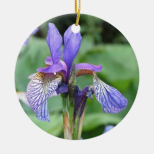 Ornement en céramique fleur d'Iris