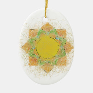 Ornement En Céramique Fleur Ethereal Lotus
