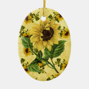 Ornement En Céramique Fleurs vintages