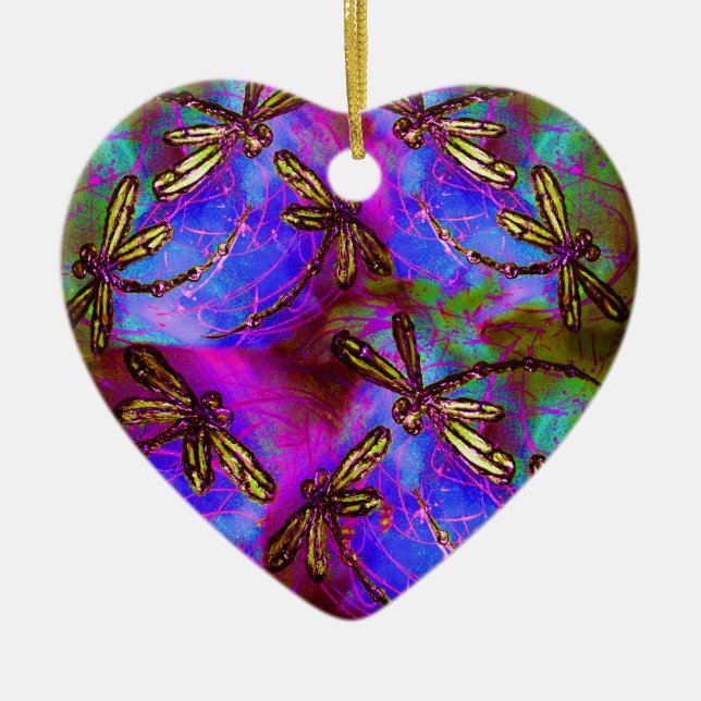 Ornement En Céramique Flit d'hippie (Devant)