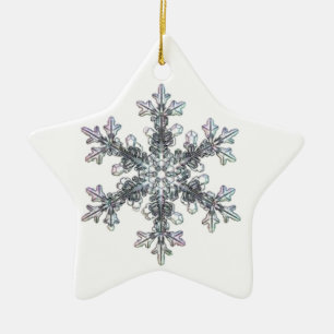 Ornement En Céramique Flocon de neige
