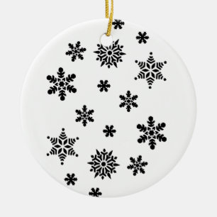 Ornement En Céramique Flocon de neige de Noël