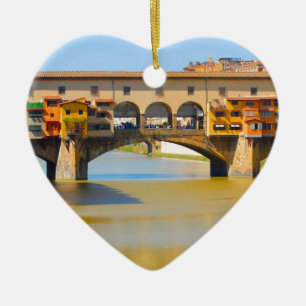 Ornement En Céramique Florence - Firenze, vecchio de Ponte