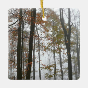 Ornement En Céramique Foggy Fall en Pennsylvanie Automne Nature
