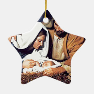 Ornement En Céramique foi biblique Jésus-Christ inspirant prier prière