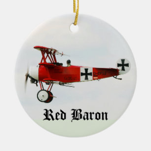 Ornement En Céramique Fokker de la Première Guerre Mondiale du baron