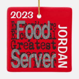 Ornement En Céramique Food Server Extraordinaire CUSTOM