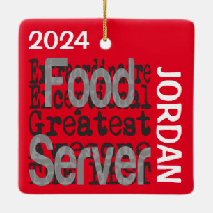 Ornement En Céramique Food Server Extraordinaire CUSTOM