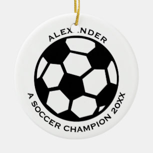 Ornement En Céramique Footballeur personnalisé
