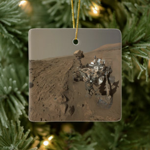 Ornement En Céramique Forage Mars Curiosity Red Martian Paysage