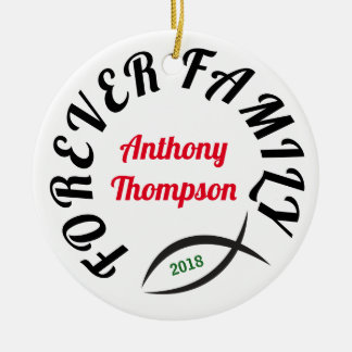 Ornement En Céramique Forever Family Christian Adoption Don
