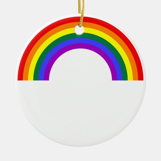 Ornement En Céramique Forme arc-en-ciel (Devant)