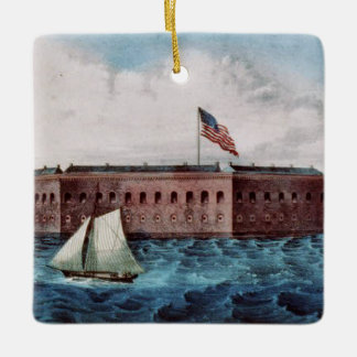 Ornement En Céramique Fort Sumter d'ABH