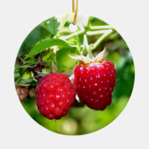 Ornement En Céramique Framboise