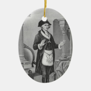 Ornement En Céramique Frère George Washington