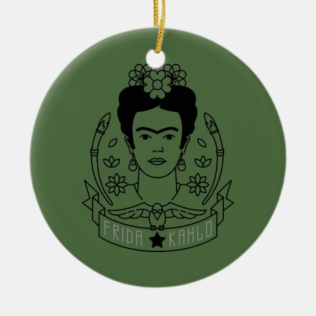 Ornement En Céramique Frida Kahlo | Heroína (Devant)