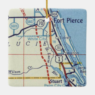 Ornement En Céramique Ft. Pierce et Stuart Florida