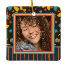 Fun Floral Daisy Nom Photo Personnalisé Date