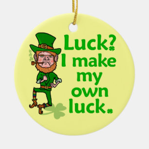 Ornement En Céramique Funky Irlandais en colère