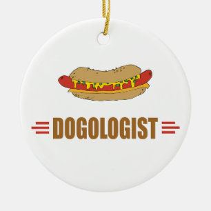 Ornement En Céramique Funny Hot Dog