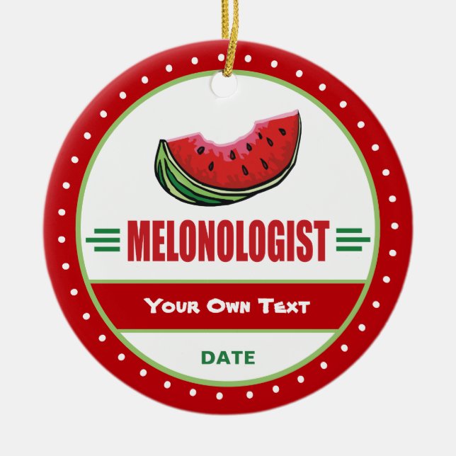 Ornement En Céramique Funny I Love Watermelon (Devant)